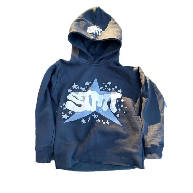 Zip Hoodie Stars Print Goth Punk Sweatshirt Men'S Hoodies Sport Coat Pullover Gothic Long Sleeve Oversized Hoodie Y2K Jacket Emo