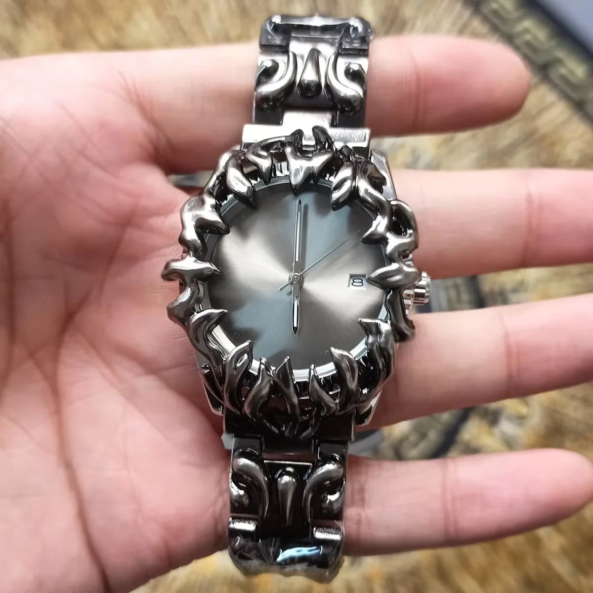 Y2K Alabaster Industries Quartz Watch Men Demon Claw Case Hot Medieval Unique Creative Men'S Watches Luminous Watch AAA Clock