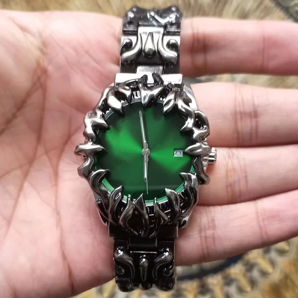 Y2K Alabaster Industries Quartz Watch Men Demon Claw Case Hot Medieval Unique Creative Men'S Watches Luminous Watch AAA Clock