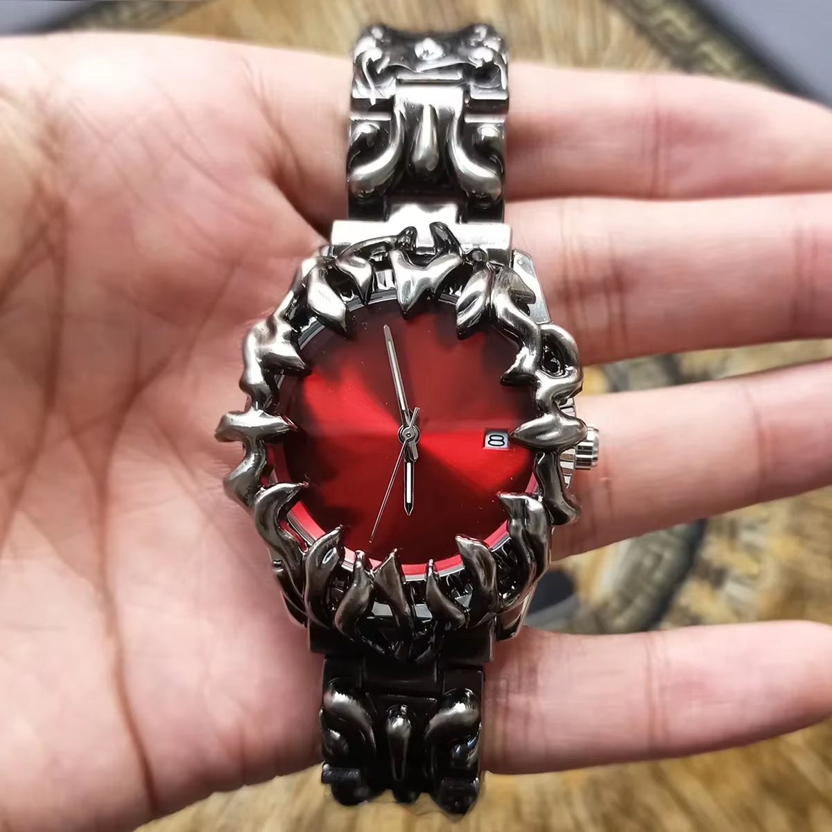 Y2K Alabaster Industries Quartz Watch Men Demon Claw Case Hot Medieval Unique Creative Men'S Watches Luminous Watch AAA Clock