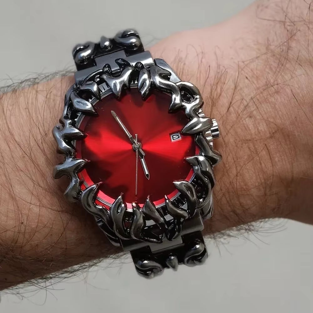 Y2K Alabaster Industries Quartz Watch Men Demon Claw Case Hot Medieval Unique Creative Men'S Watches Luminous Watch AAA Clock