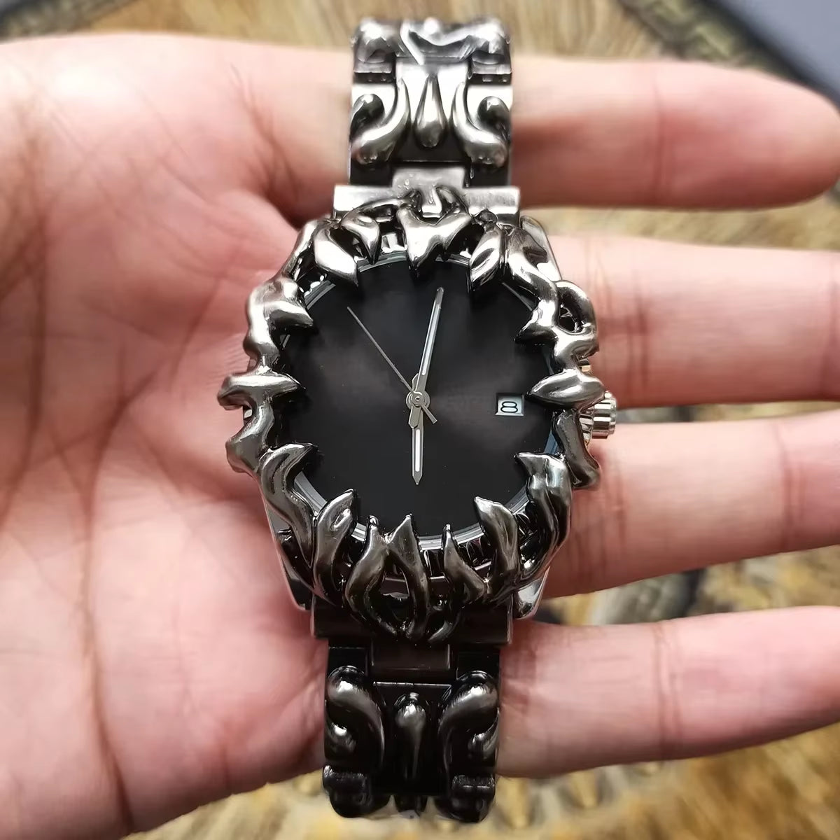 Y2K Alabaster Industries Quartz Watch Men Demon Claw Case Hot Medieval Unique Creative Men'S Watches Luminous Watch AAA Clock